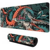 Tapis Souris Dragon Serpent japonais XXL - PANDAGLOBE